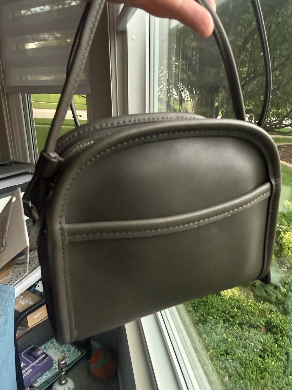 NWT Vintage 1998 Coach Abbie 9017  Dark Gray with Nickel Hardware Deadstock - Picture 2 of 16